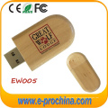 Diseño de madera personalizadas logotipo de la pluma del disco USB Flash Drive (ew005)